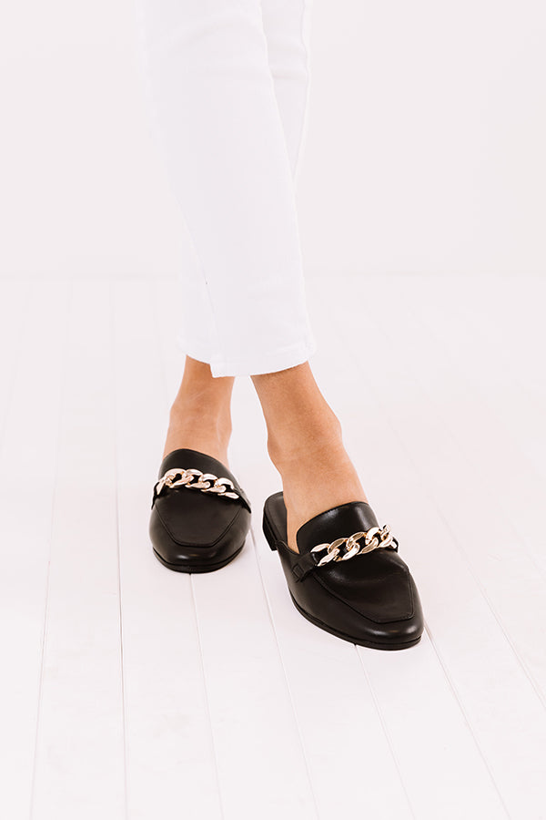 Impressions The Sheldon Faux Leather Mule In Black