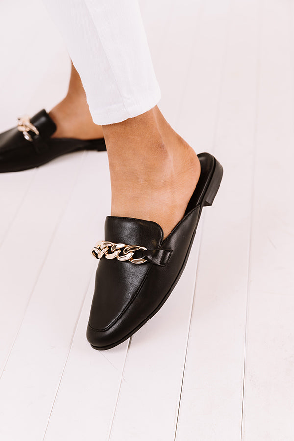 Impressions The Sheldon Faux Leather Mule In Black
