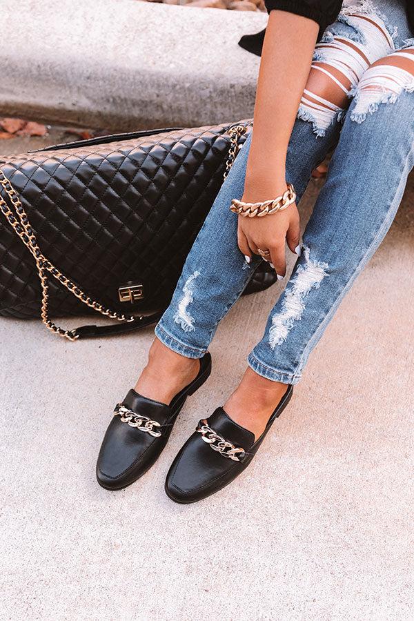 Impressions The Sheldon Faux Leather Mule In Black