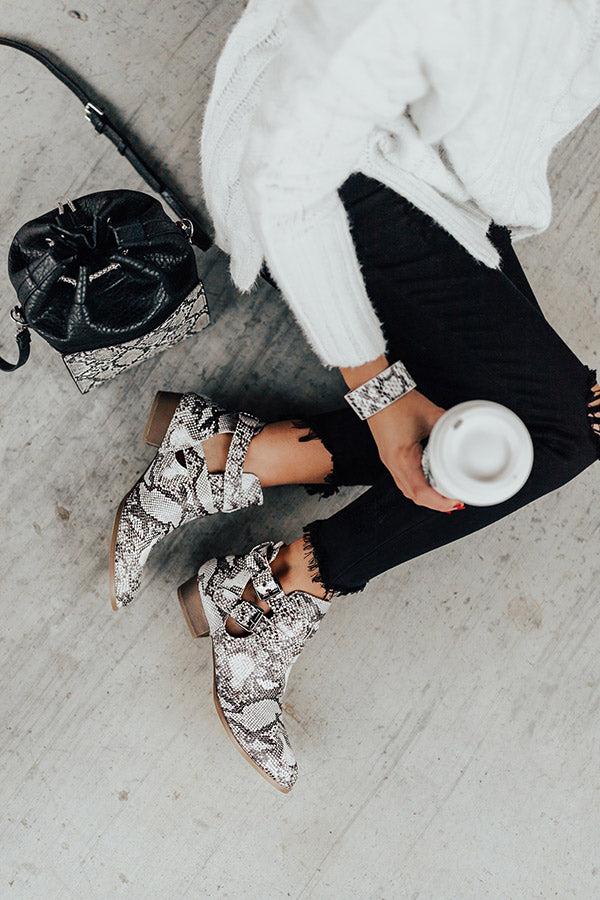 Impressions The Sloane Snake Print Bootie