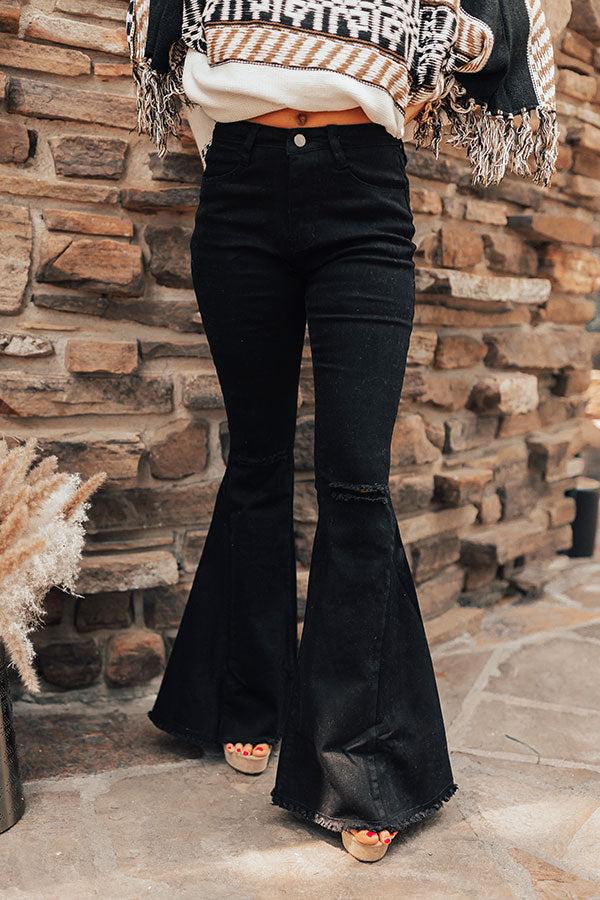 Impressions The Steele High Waist Flare In Black