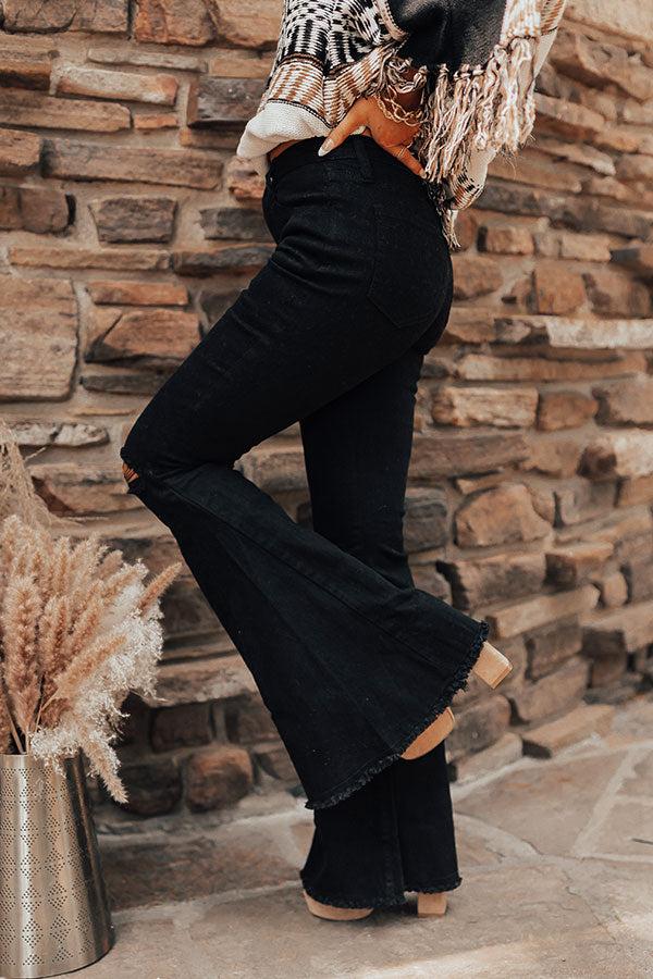 Impressions The Steele High Waist Flare In Black