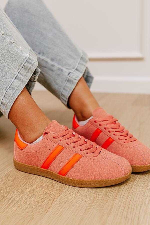 Impressions The Sutton Faux Suede Sneaker In Pink