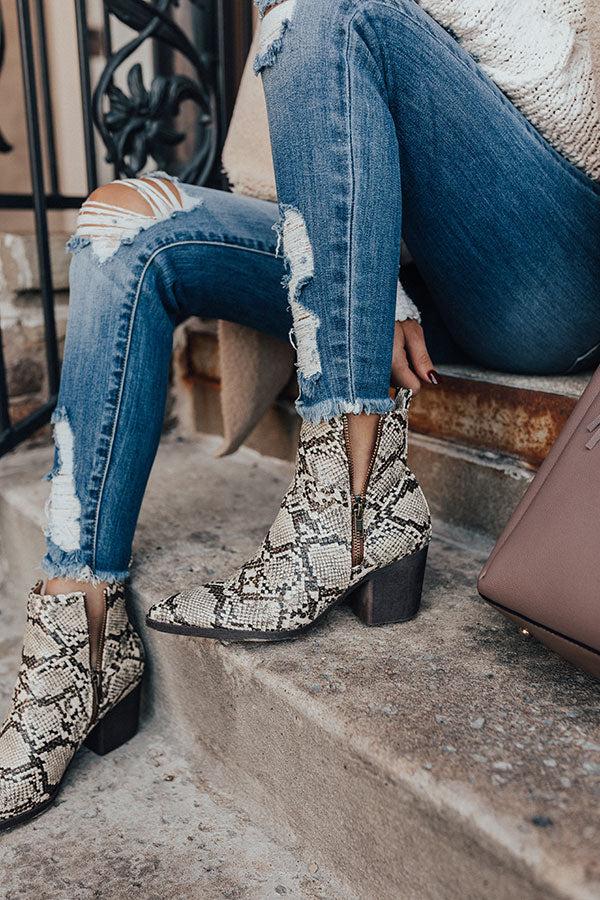Impressions The Sycamore Snake Print Bootie