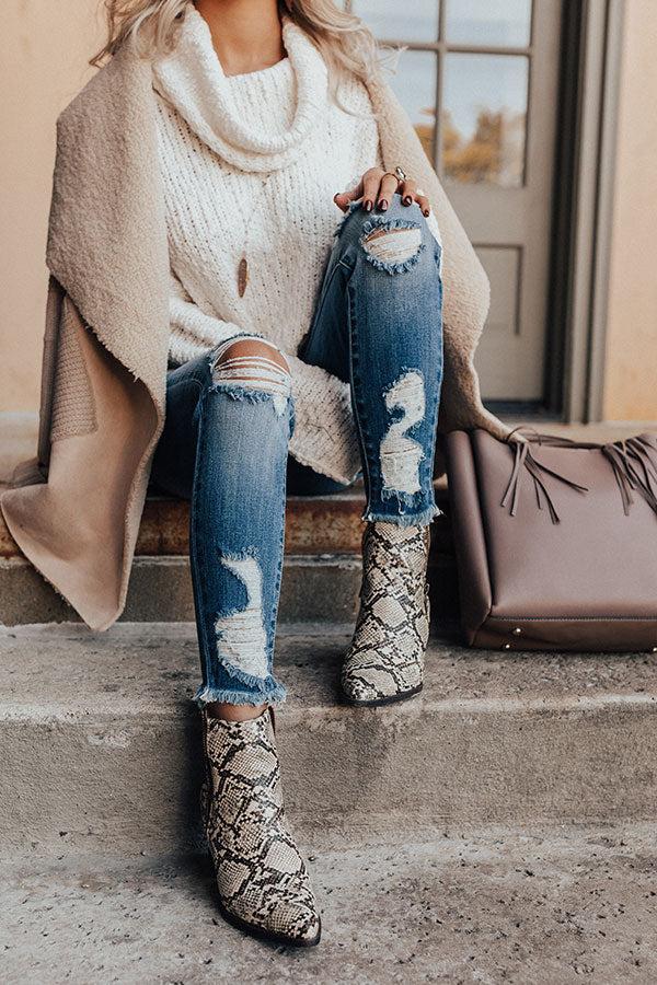 Impressions The Sycamore Snake Print Bootie
