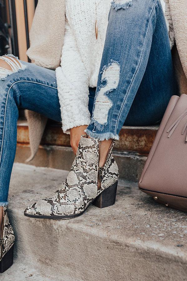 Impressions The Sycamore Snake Print Bootie