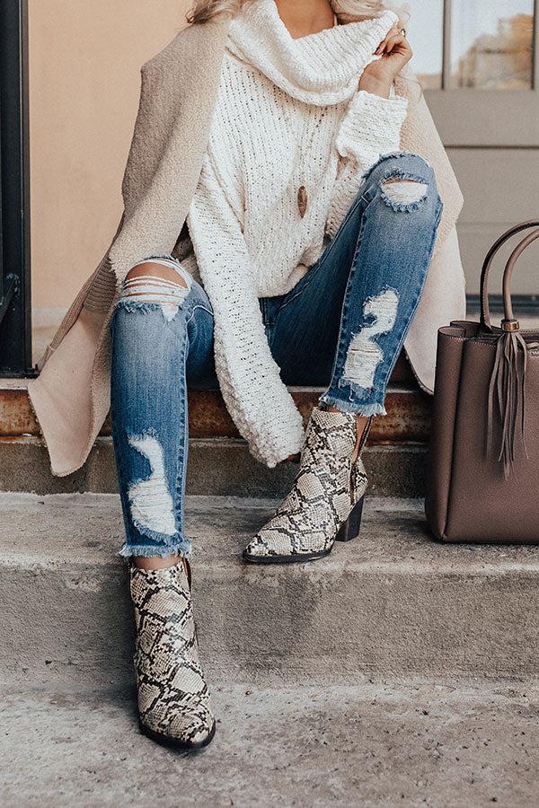Impressions The Sycamore Snake Print Bootie