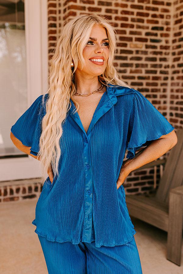 Impressions The Terrence Pleated Button Up Curves