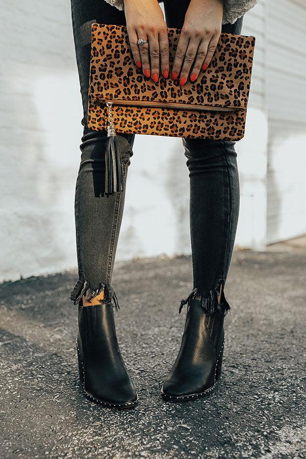 Impressions The Tori Faux Leather Bootie in Black