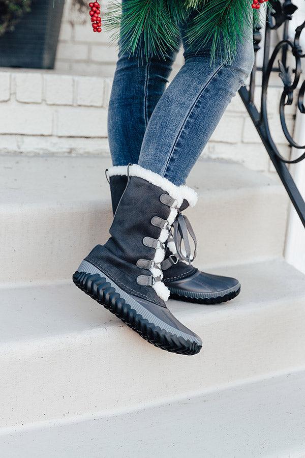 Impressions The Ula Flannel Lined Boot In Charcoal