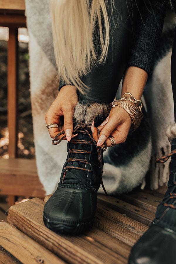 Impressions The Utah Flannel Lined Boot In Black