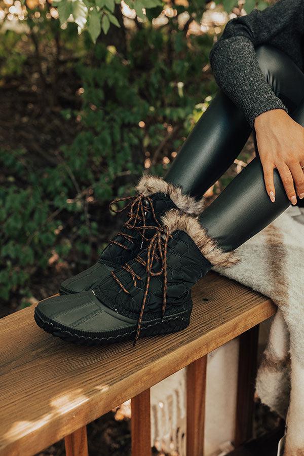 Impressions The Utah Flannel Lined Boot In Black
