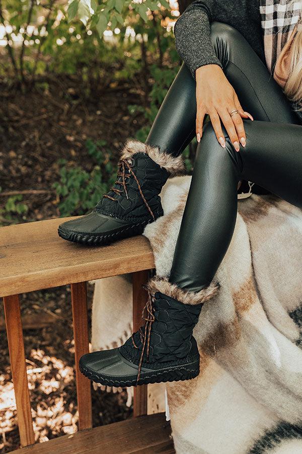 Impressions The Utah Flannel Lined Boot In Black