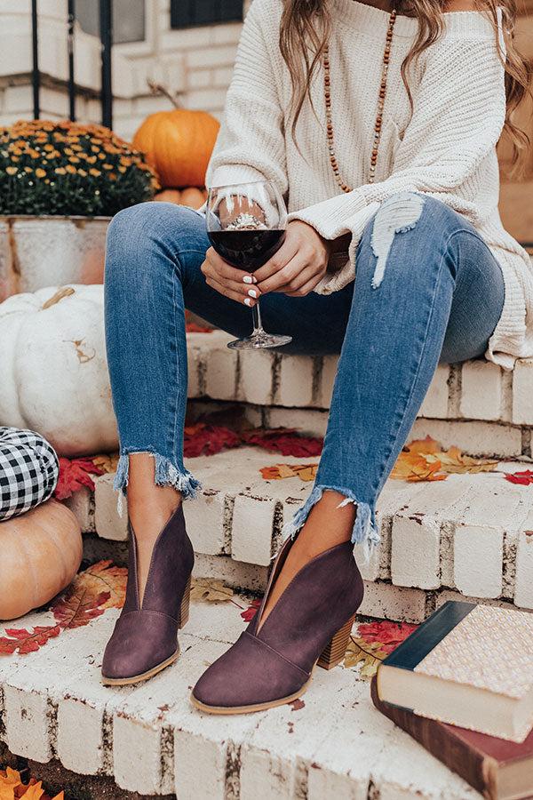 Impressions The Valerie Bootie In Windsor Wine