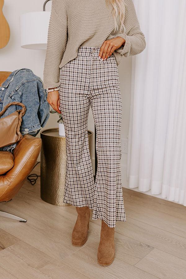 Impressions The Vesca High Waist Plaid Flare