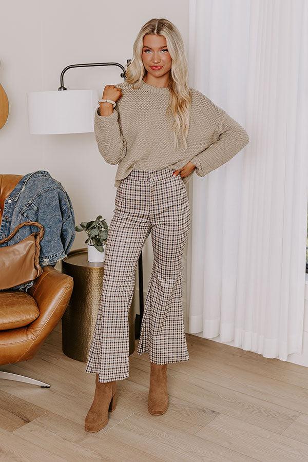 Impressions The Vesca High Waist Plaid Flare