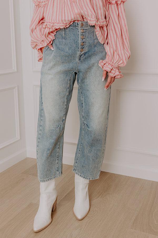 Impressions The Violet High Waist Barrel Jean