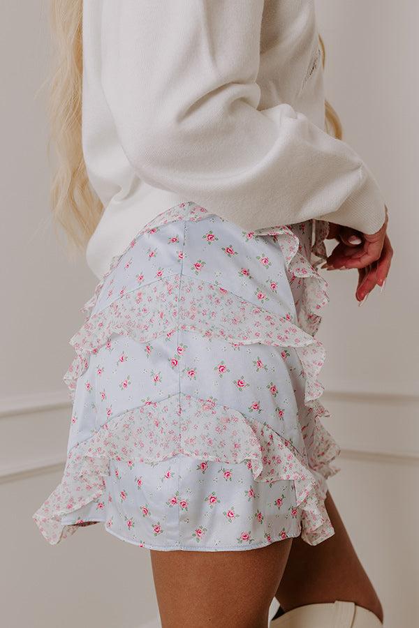 Impressions The Willa High Waist Satin Mini Skirt