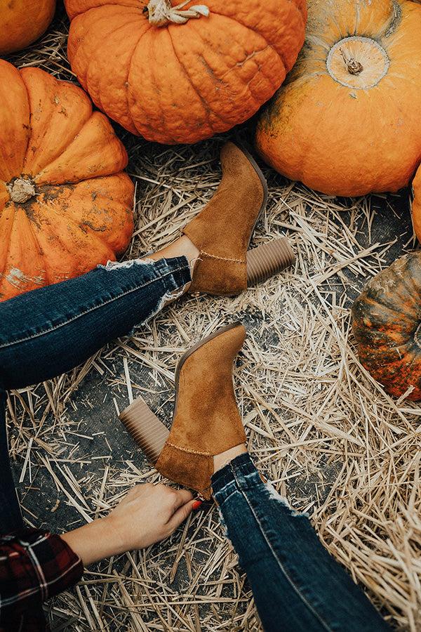 Impressions The Wren Faux Suede Bootie In Copper