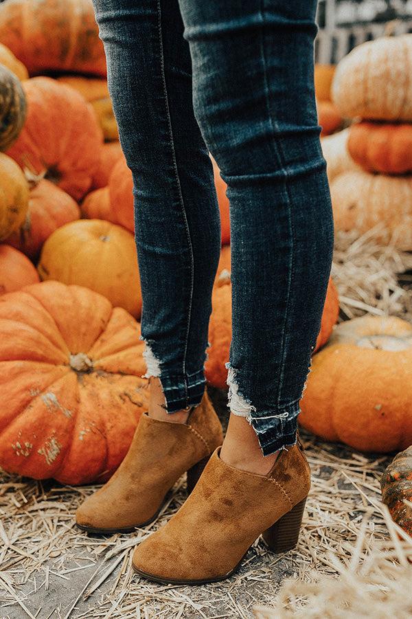 Impressions The Wren Faux Suede Bootie In Copper