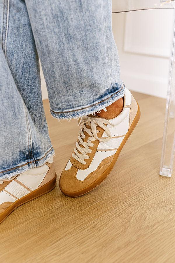 Impressions The Zoey Faux Leather Sneaker In Camel