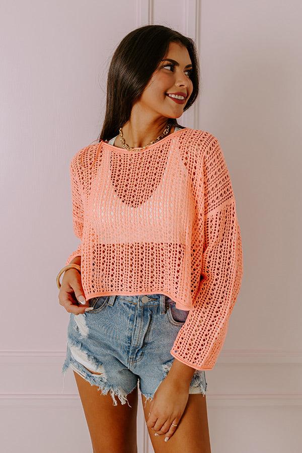 Impressions Tiki Punch Pretty Knit Top