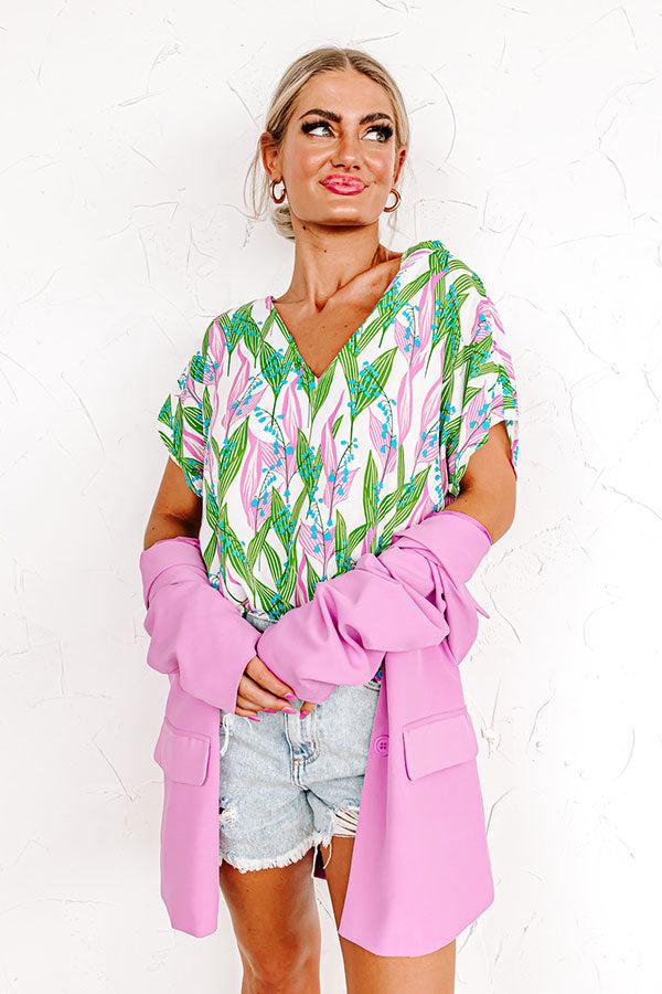 Impressions Timeless Beauty Shift Top In Green