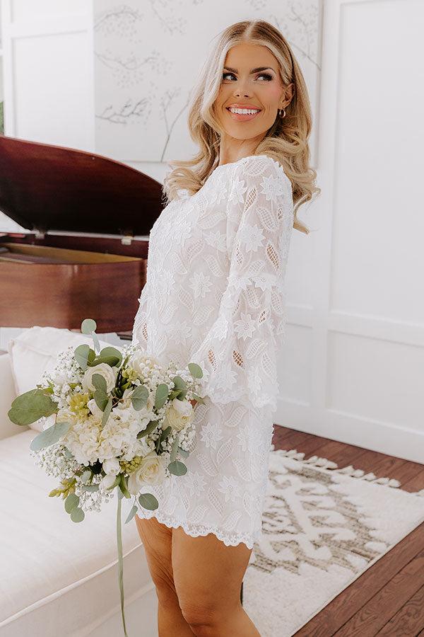 Impressions Toast To Us Embroidered Mini Dress