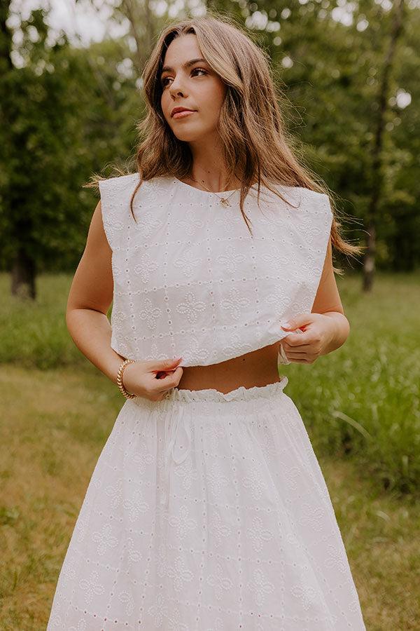 Impressions Toes In The Sand Eyelet Top