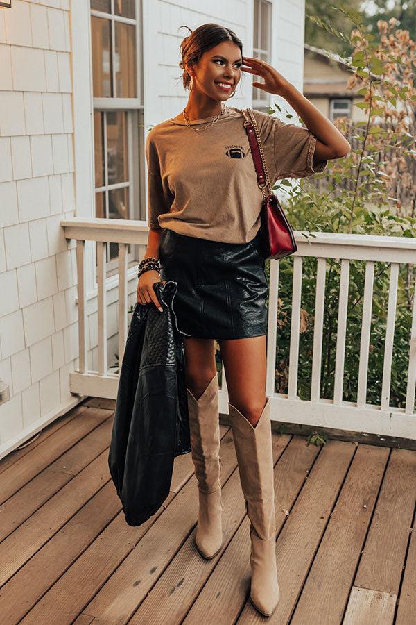 Impressions Touchdown Vintage Graphic Tee In Brown