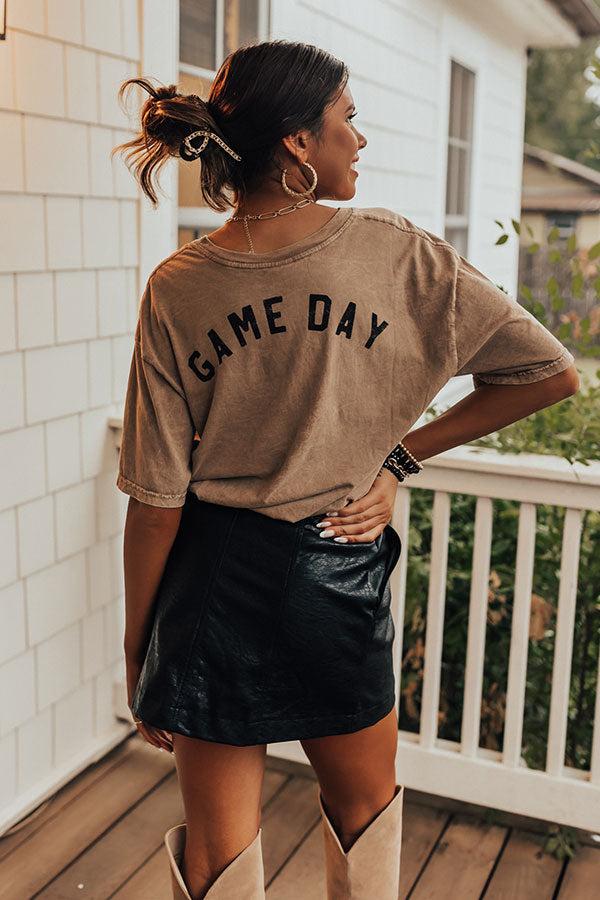 Impressions Touchdown Vintage Graphic Tee In Brown