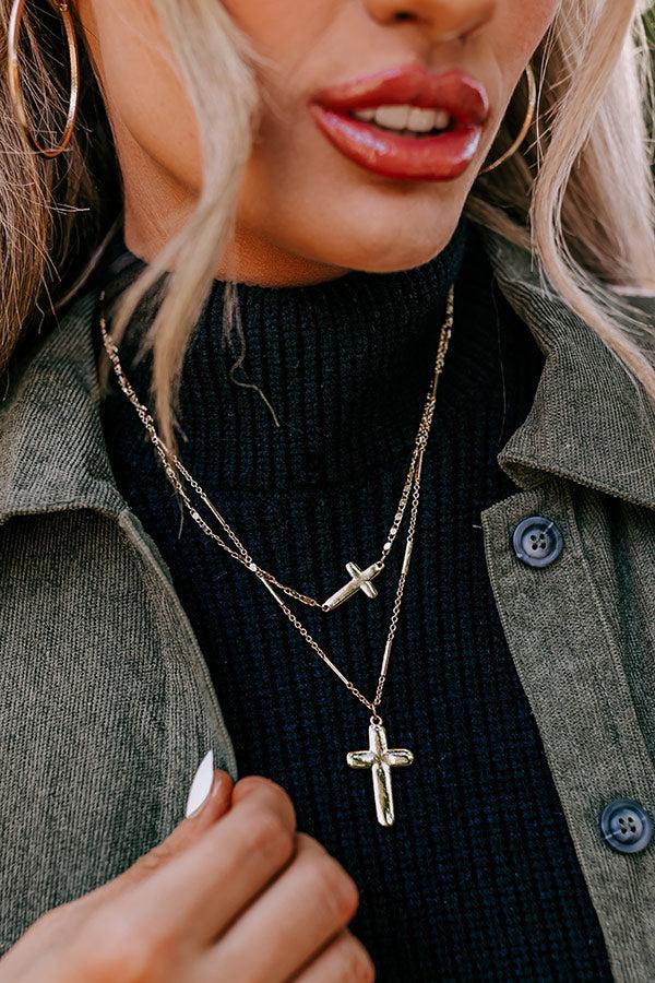 Impressions Tracking Promises Necklace In Gold