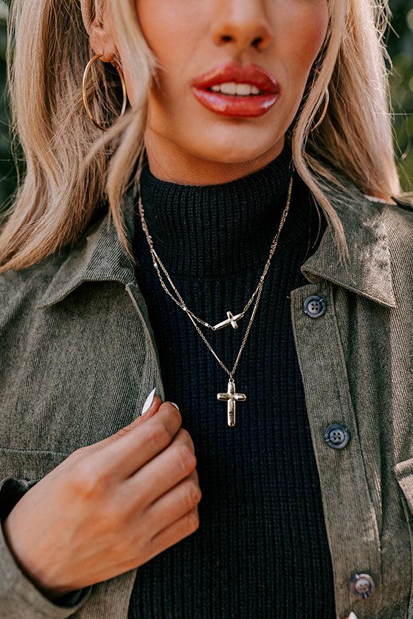 Impressions Tracking Promises Necklace In Gold