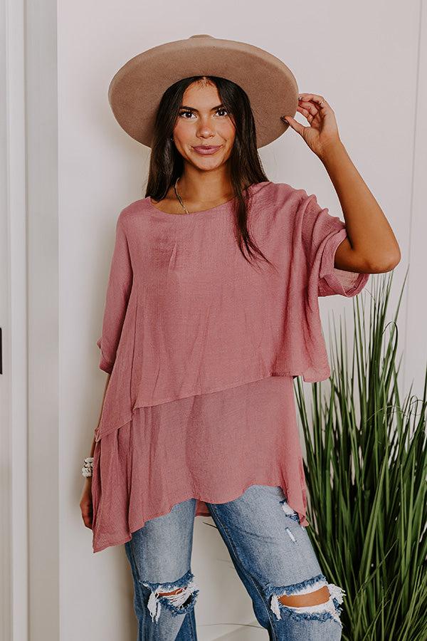 Impressions Tranquil Time Shift Top In Blush