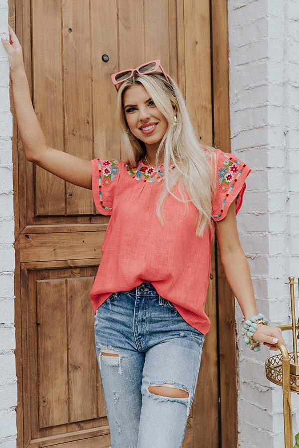 Impressions Tropical Breeze Shift Top