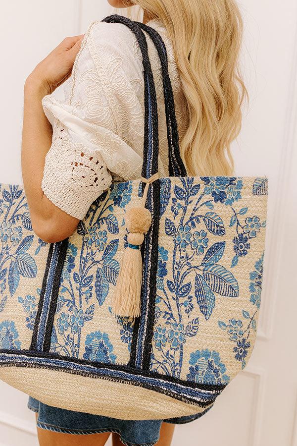 Impressions Tropical Escape Floral Jute Tote