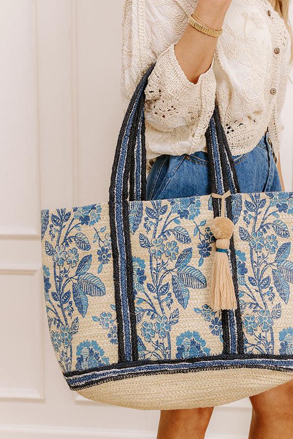 Impressions Tropical Escape Floral Jute Tote