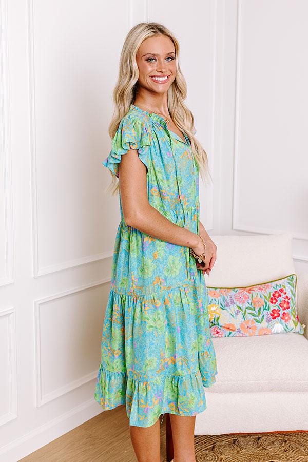 Impressions Tropical Escape Floral Mini Dress