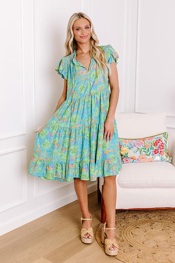 Impressions Tropical Escape Floral Mini Dress