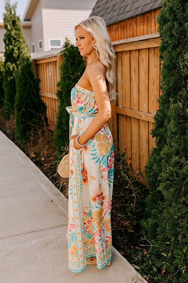 Impressions Tropical Retreat Wide Leg Jumpsuit