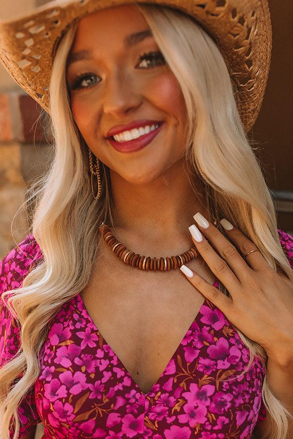 Impressions Tropical Waters Necklace In Brown