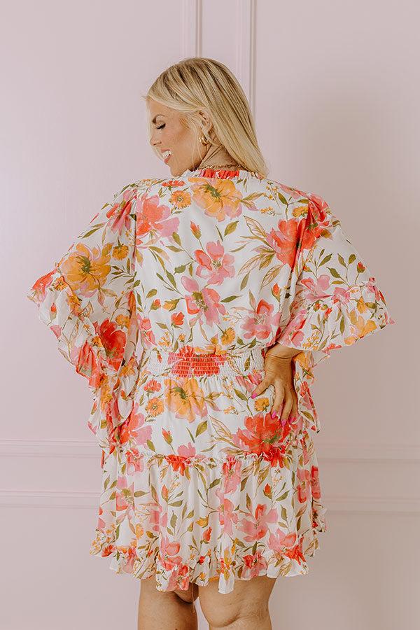 Impressions Try Your Luck Dress In Ivory Curves