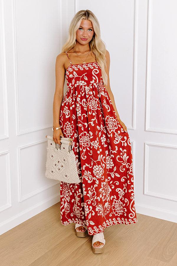 Impressions Tucson Sunset Floral Maxi Dress