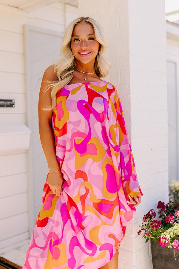 Impressions Tulum Dreaming Asymmetrical Mini Dress