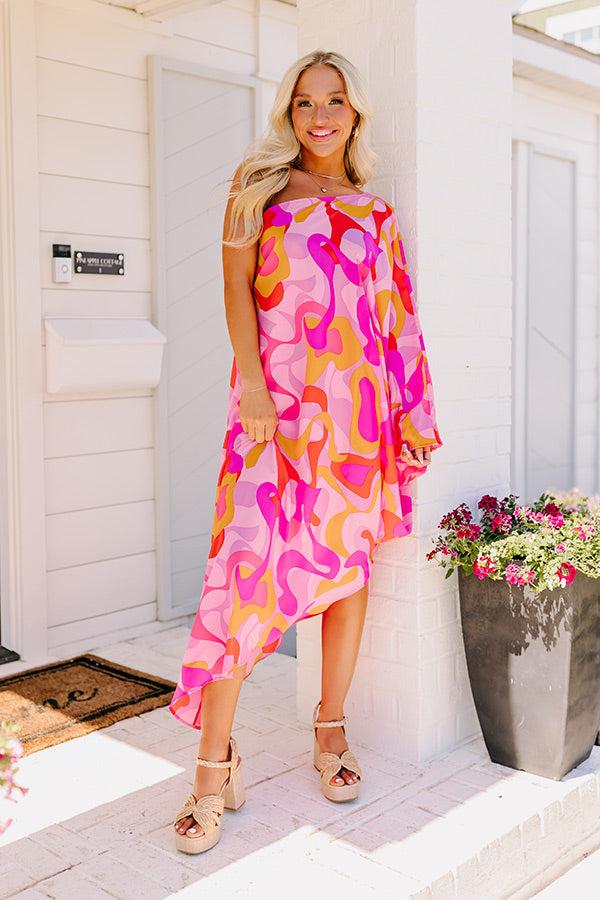 Impressions Tulum Dreaming Asymmetrical Mini Dress