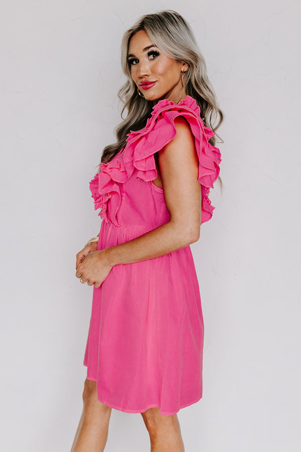 Impressions Tulum Toasts Dress In Pink