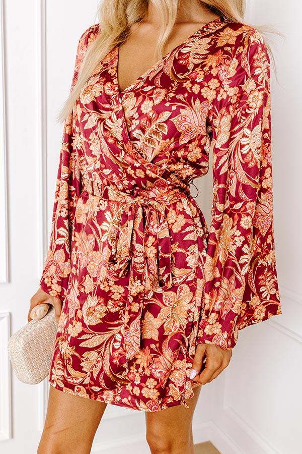 Impressions Tuscany Touring Satin Wrap Dress