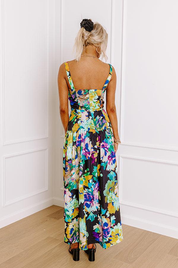 Impressions Twilight Toast Floral Midi