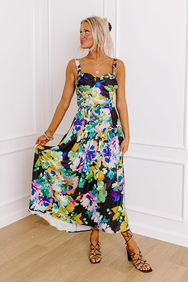 Impressions Twilight Toast Floral Midi