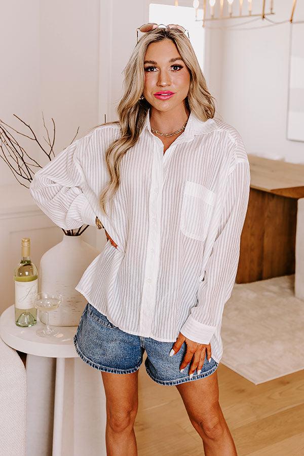 Impressions Uptown Babe Oversized Button Up
